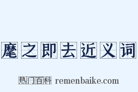 麾之即去近义词是什么意思的图片